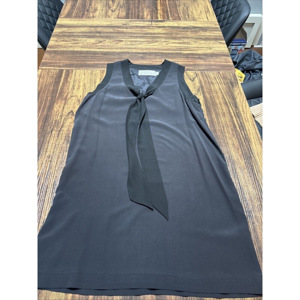 Shipley & Halmos Womens Silk 100%  Sheath Dress Black Size 4